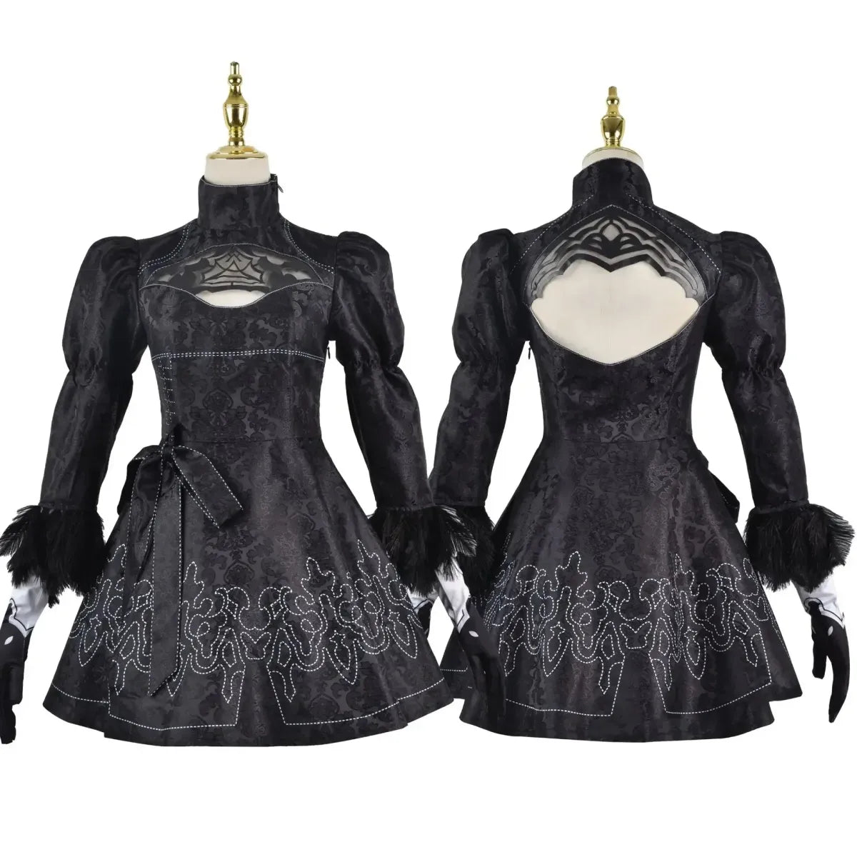 NieR: Automata 9S & 2B Cosplay Costume with Wig and Accessories - Anime - Cosplay - 3
