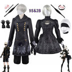 NieR: Automata 9S & 2B Cosplay Costume with Wig and Accessories - Anime - Cosplay - 1