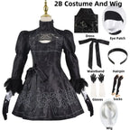 NieR: Automata 9S & 2B Cosplay Costume with Wig and Accessories - Anime - Cosplay - 17