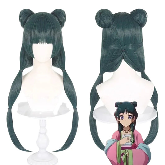 Maomao Green Twin Tail Cosplay Wig Set - Anime - Hair Accessories - 2