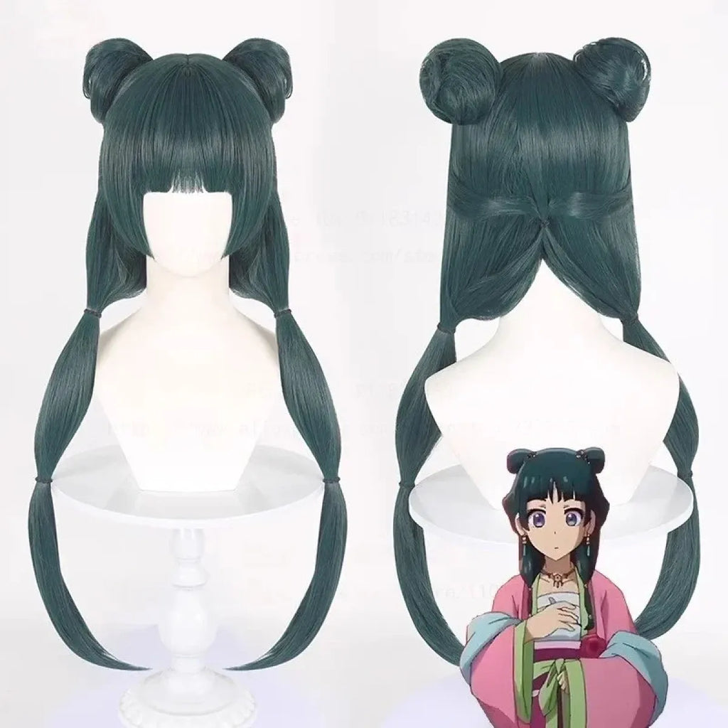 Maomao Green Twin Tail Cosplay Wig Set - Anime - Hair Accessories - 9