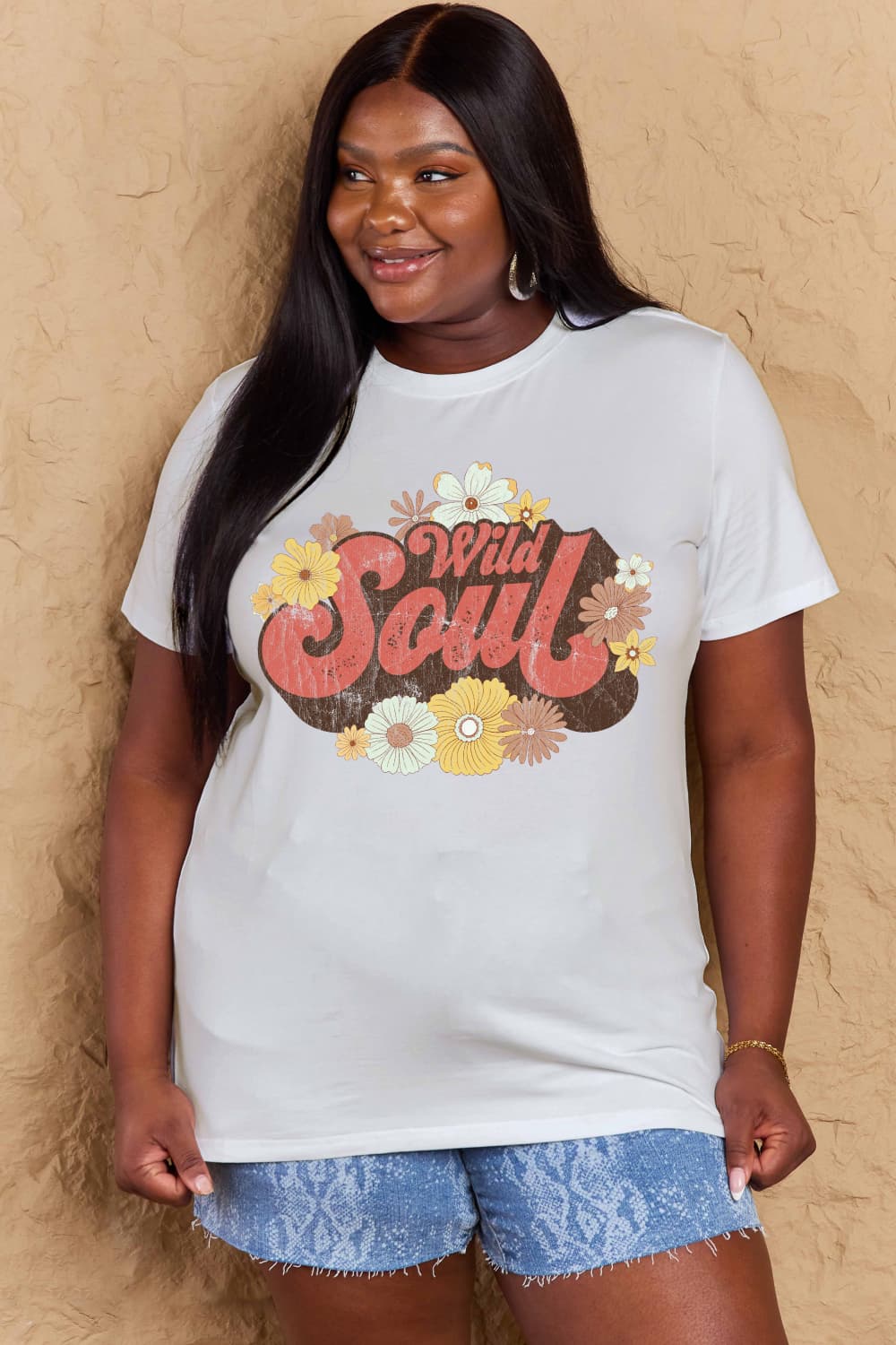 Full Size WILD SOUL Graphic Cotton T-Shirt - T-Shirts - Shirts & Tops - 10 - 2024