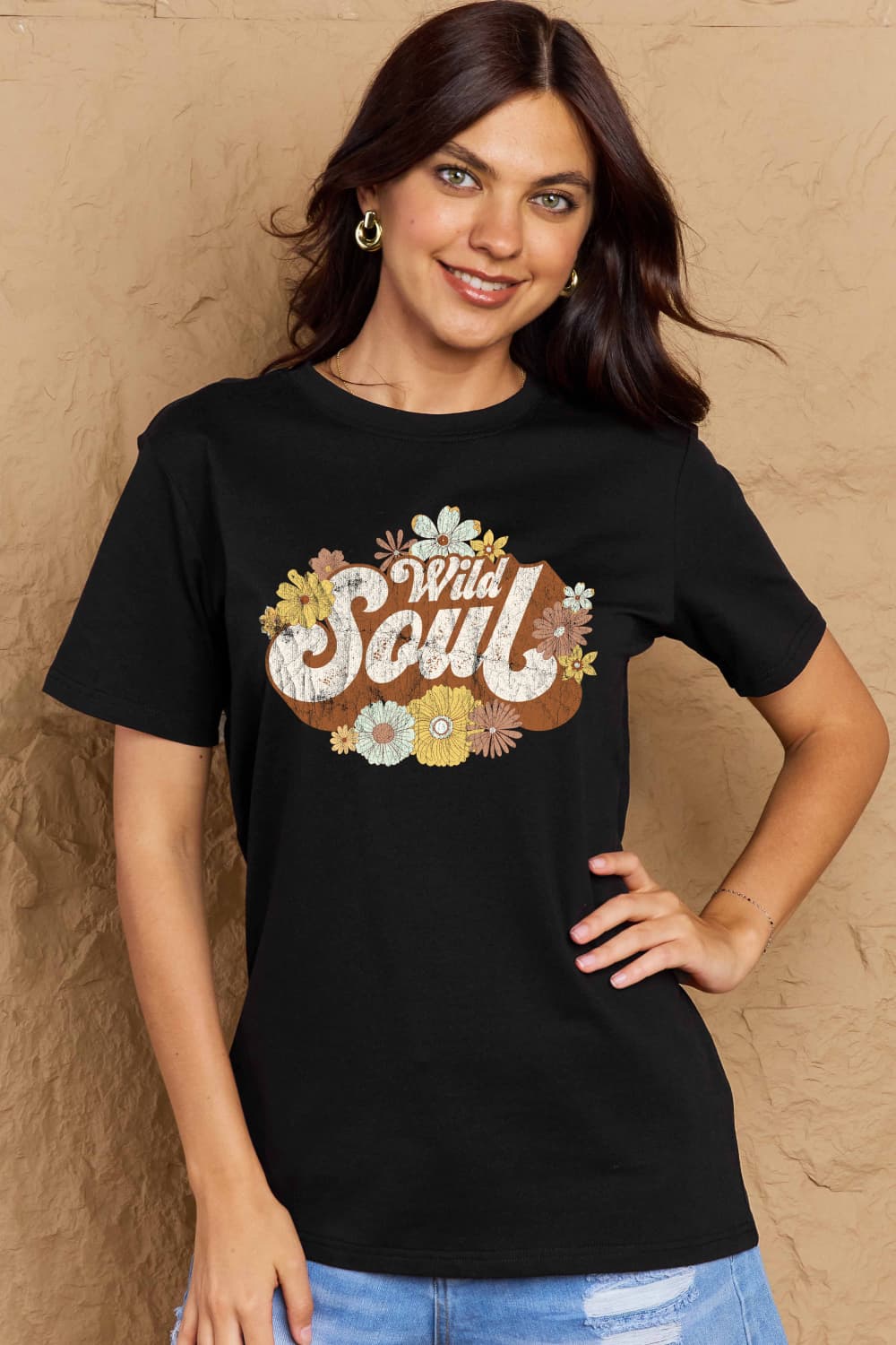 Full Size WILD SOUL Graphic Cotton T-Shirt - T-Shirts - Shirts & Tops - 13 - 2024