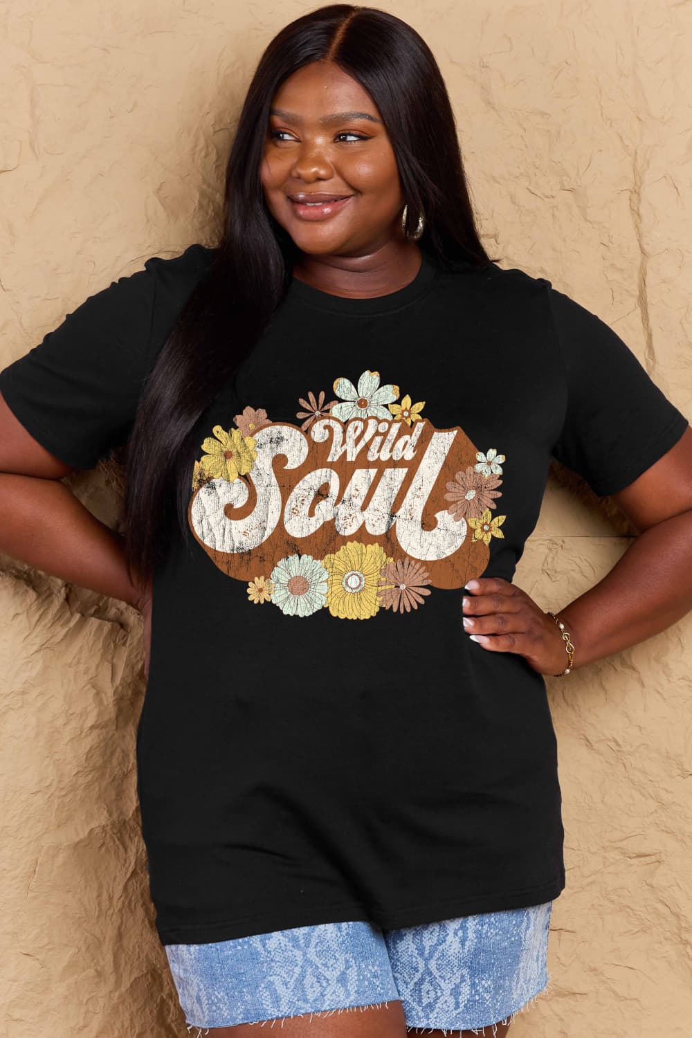 Full Size WILD SOUL Graphic Cotton T-Shirt - T-Shirts - Shirts & Tops - 17 - 2024