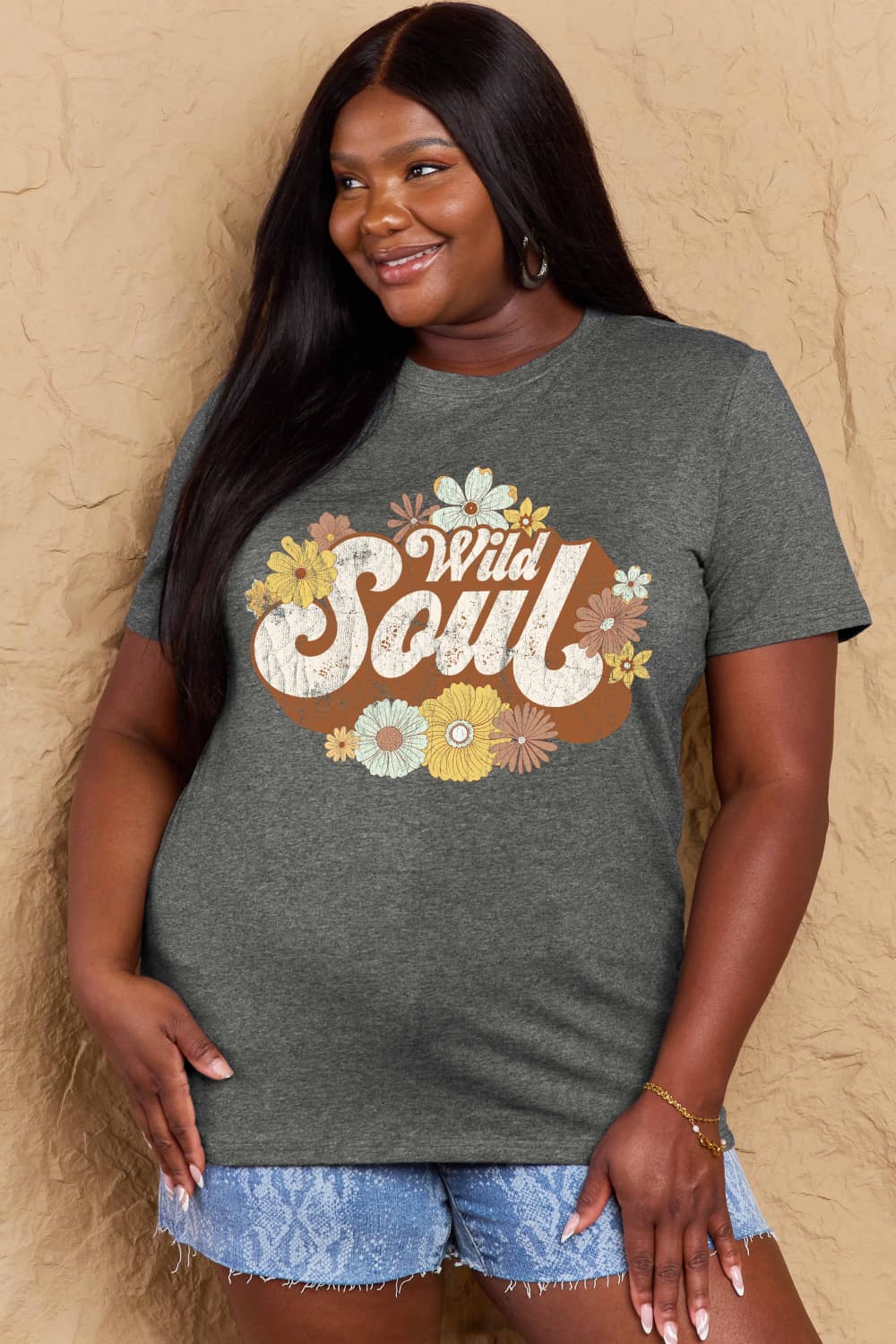 Full Size WILD SOUL Graphic Cotton T-Shirt - T-Shirts - Shirts & Tops - 23 - 2024