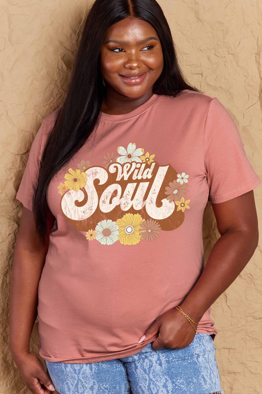 Full Size WILD SOUL Graphic Cotton T-Shirt - T-Shirts - Shirts & Tops - 5 - 2024