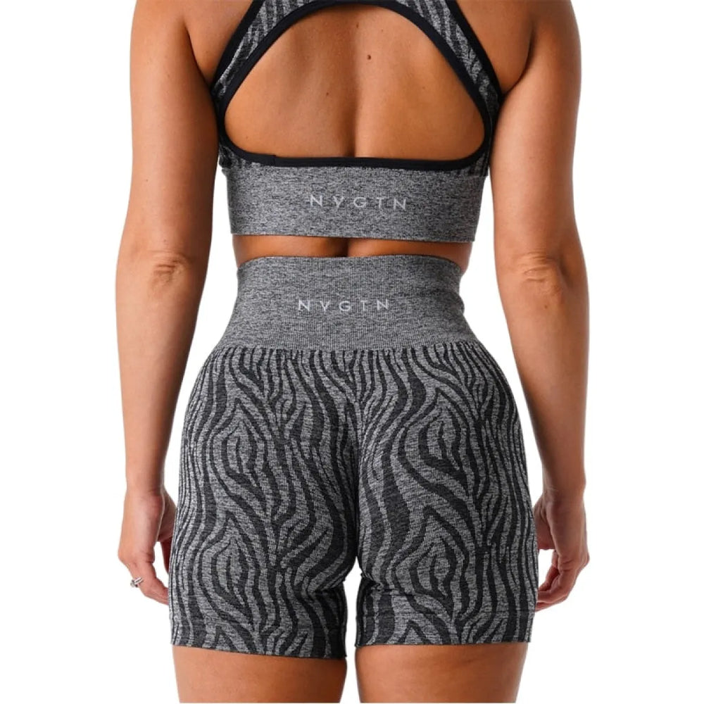 Wild Thing Zebra Fitness Shorts - Bottoms - 1
