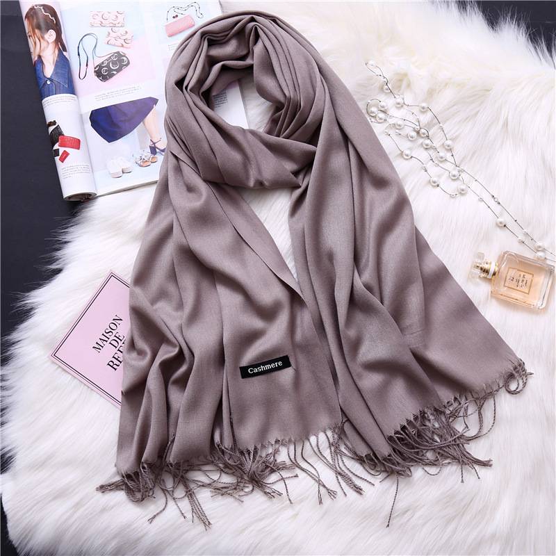 Winter Cashmere Scarves - Gray - Women’s Clothing & Accessories - Clothing - 10 - 2024