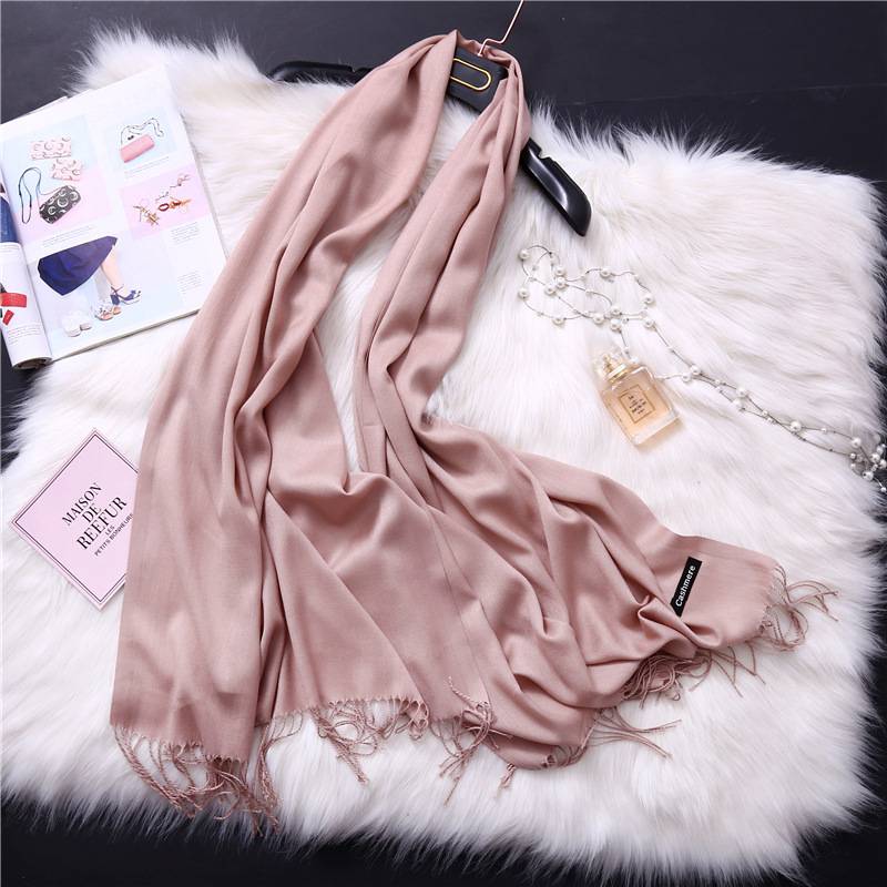 Winter Cashmere Scarves - Pink - Women’s Clothing & Accessories - Clothing - 12 - 2024