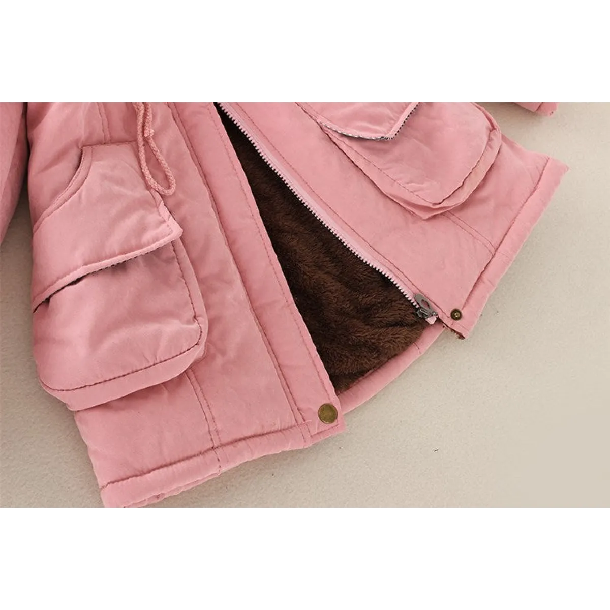 Women’s Winter Cotton Jacket - Hooded Slim Fit Warm Parka - Women’s Clothing & Accessories - Long - Women’s Jackets - 38