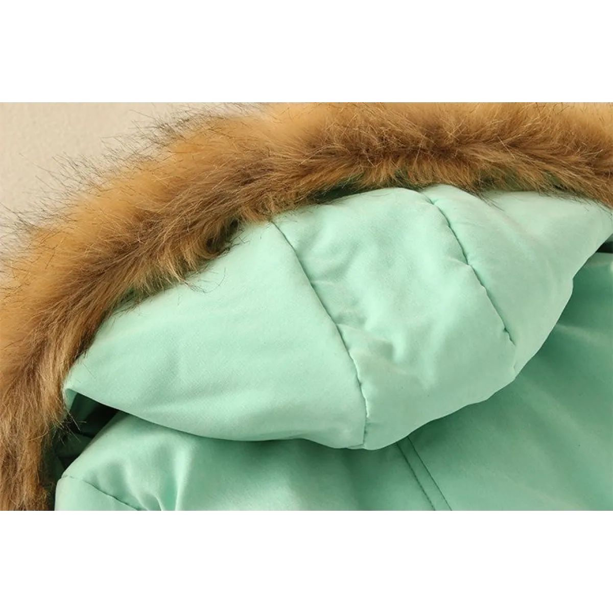 Women’s Winter Cotton Jacket - Hooded Slim Fit Warm Parka - Women’s Clothing & Accessories - Long - Women’s Jackets - 53