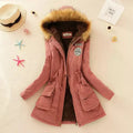 Women’s Winter Cotton Jacket - Hooded Slim Fit Warm Parka - Women’s Clothing & Accessories - Long - Women’s Jackets - 14