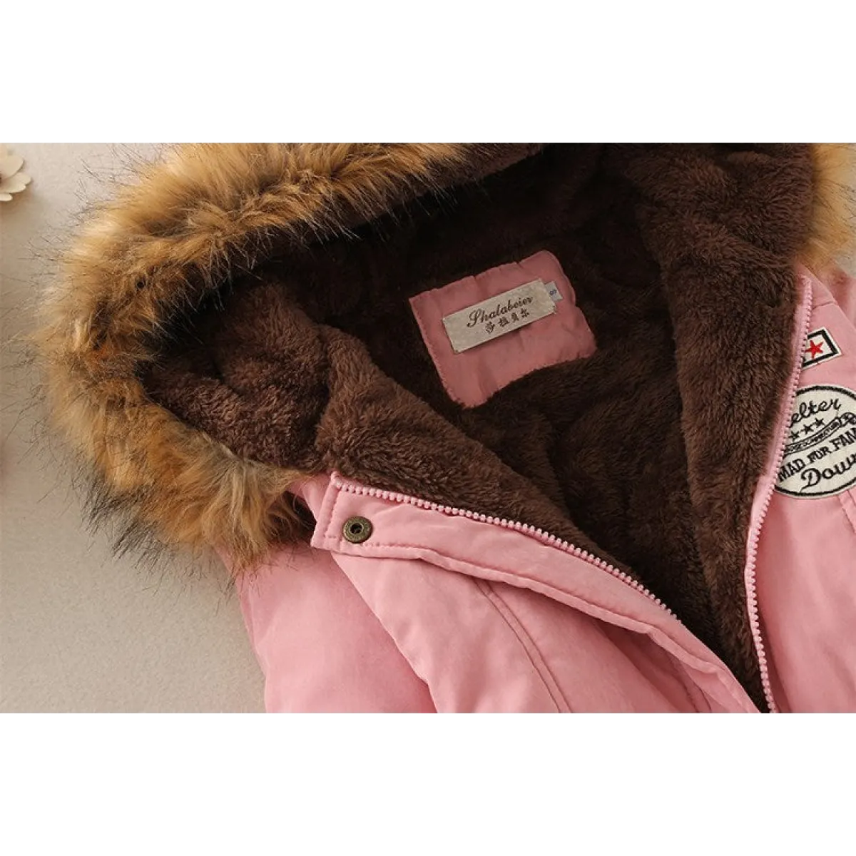 Women’s Winter Cotton Jacket - Hooded Slim Fit Warm Parka - Women’s Clothing & Accessories - Long - Women’s Jackets - 34