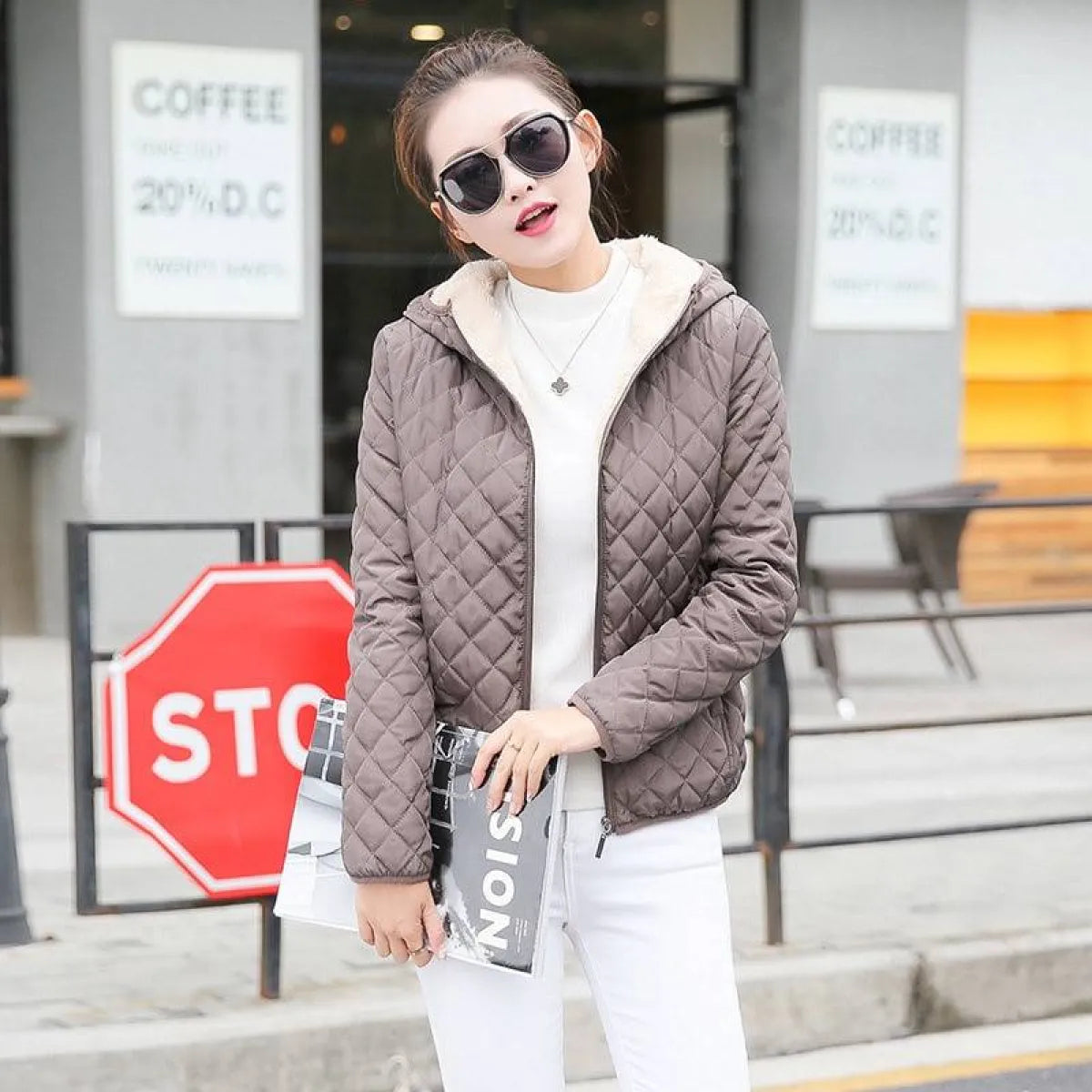Winter Hooded Coats - Women’s Clothing & Accessories - 12