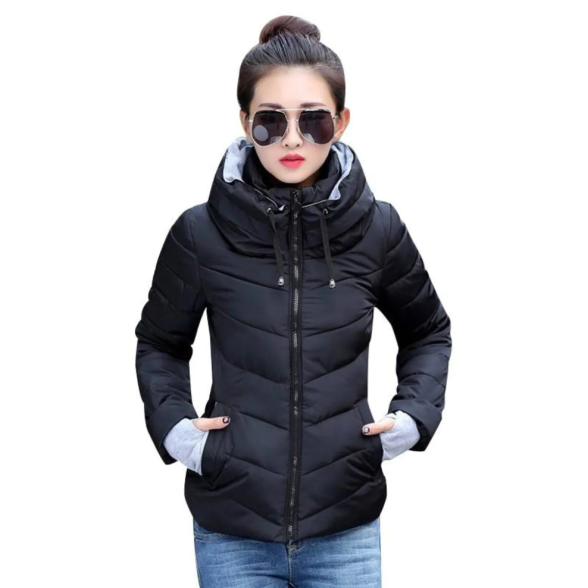 Women’s Winter Puff Jacket - Women’s Clothing & Accessories - 1