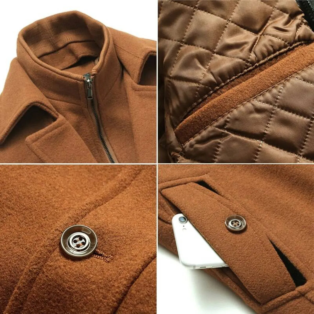 Men’s Winter Wool Coat - Men’s Clothing & Accessories - 8