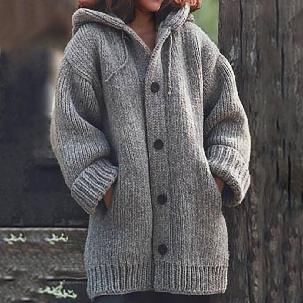 Winter Wool Coats for Women - Gray / XXXL - Sweaters - Coats & Jackets - 3 - 2024