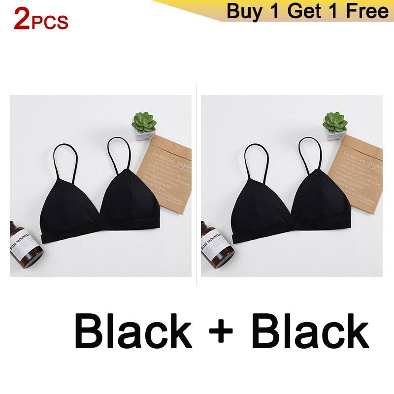 Wireless Soft Women’s Bra - 2pcs black / One Size / Nearest Warehouse - Women’s Clothing & Accessories - Bras - 26