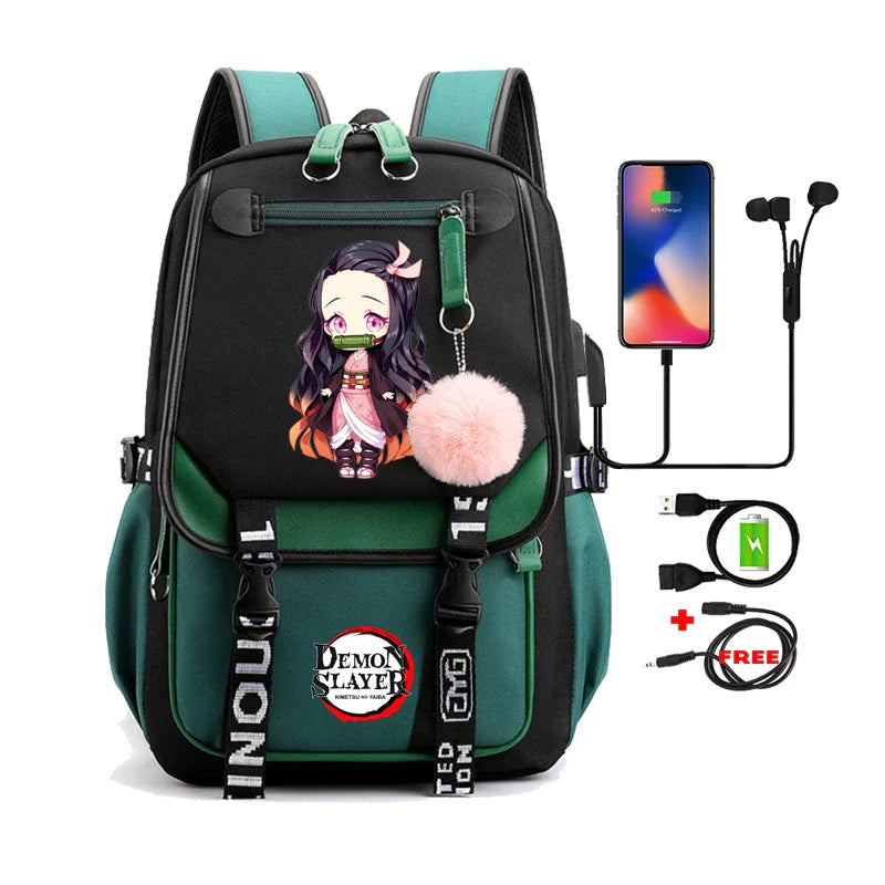 Demon Slayer Nezuko Backpack - 15 - Women Bags & Wallets - Backpacks - 20 - 2024