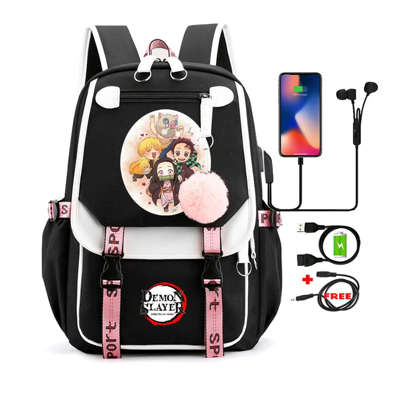 Demon Slayer Nezuko Backpack - 31 - Women Bags & Wallets - Backpacks - 36 - 2024
