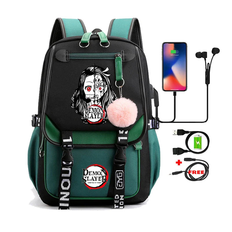 Demon Slayer Nezuko Backpack - 5 - Women Bags & Wallets - Backpacks - 11 - 2024