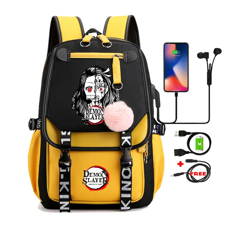 Demon Slayer Nezuko Backpack - 4 - Women Bags & Wallets - Backpacks - 10 - 2024