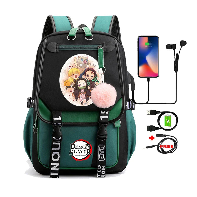 Demon Slayer Nezuko Backpack - 35 - Women Bags & Wallets - Backpacks - 40 - 2024