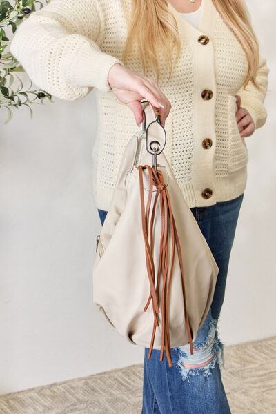 Fringe Detail Contrast Handbag - Women Bags & Wallets - Handbags - 2 - 2024