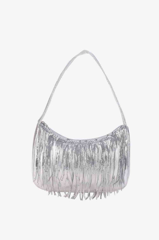 Fringe Detail Handbag - Silver / One Size - Women Bags & Wallets - Handbags - 1 - 2024