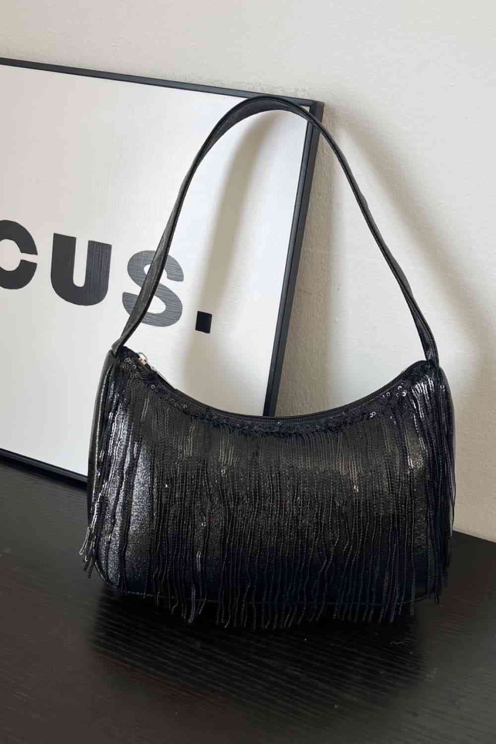 Fringe Detail Handbag - Women Bags & Wallets - Handbags - 6 - 2024
