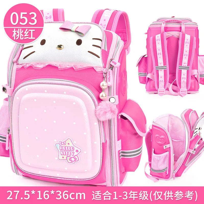 Hello Kitty Girls’ School Backpack - KT0053B Peach Red - Women Bags & Wallets - School Backpacks - 16 - 2024