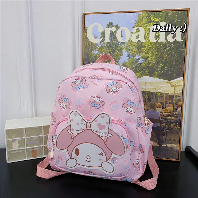High-Capacity Sanrio Character Backpack - Cute & Functional - My Melody - Women Bags & Wallets - Luggage & Bags - 12