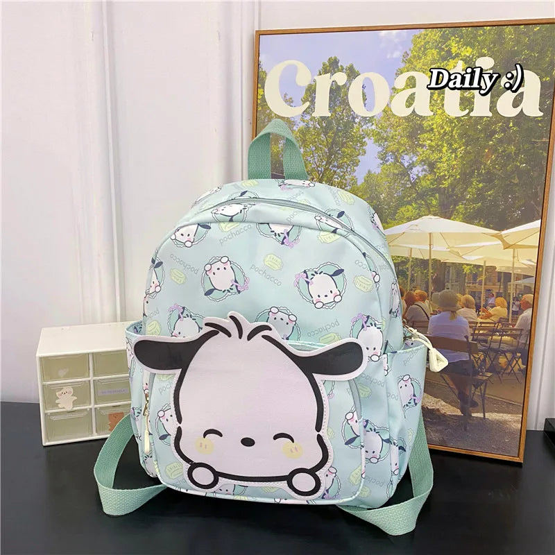 High-Capacity Sanrio Character Backpack - Cute & Functional - Pochacco - Women Bags & Wallets - Luggage & Bags - 8