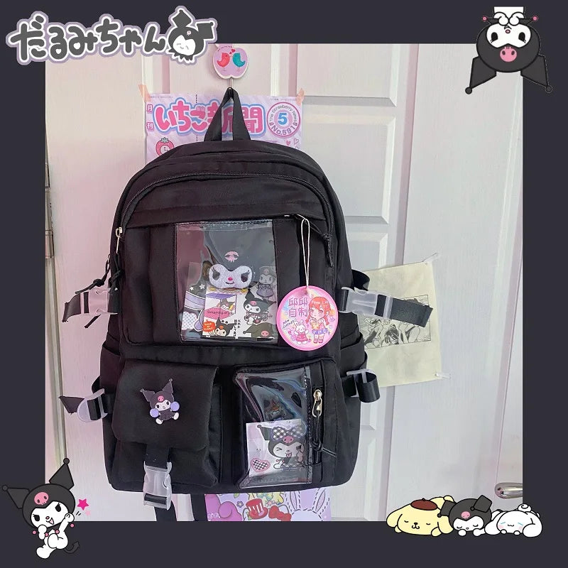 Kawaii Sanrio Backpack - My Melody Kuromi & Cinnamoroll - Women Bags & Wallets - Backpacks - 6 - 2024