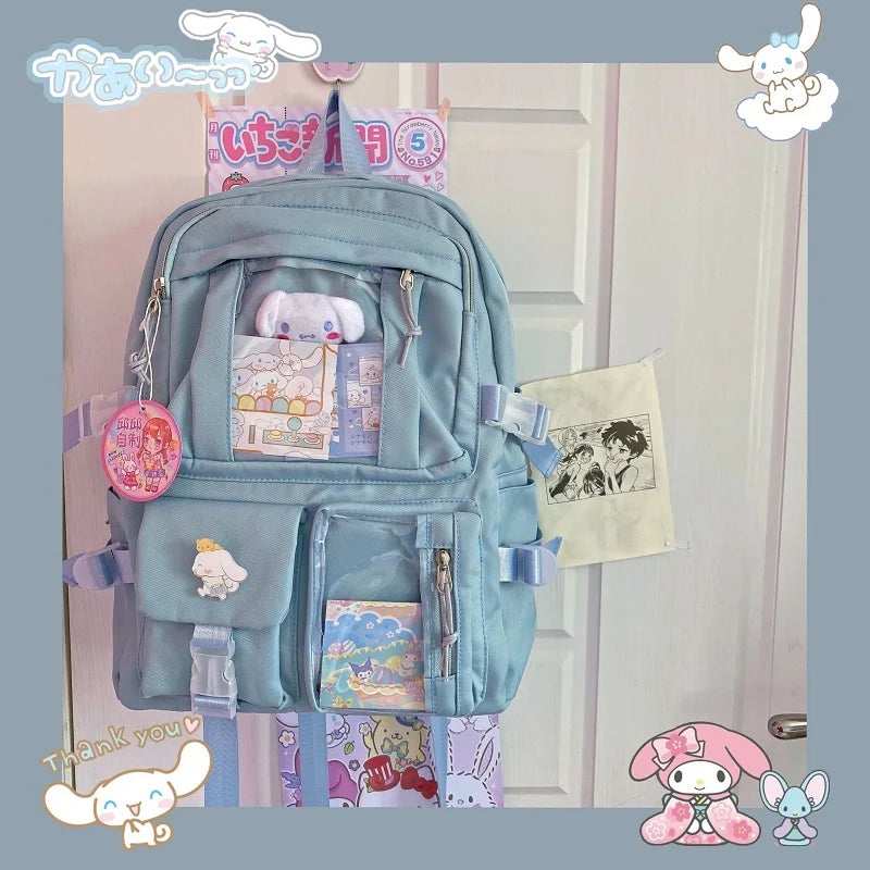 Kawaii Sanrio Backpack - My Melody Kuromi & Cinnamoroll - Women Bags & Wallets - Backpacks - 5 - 2024