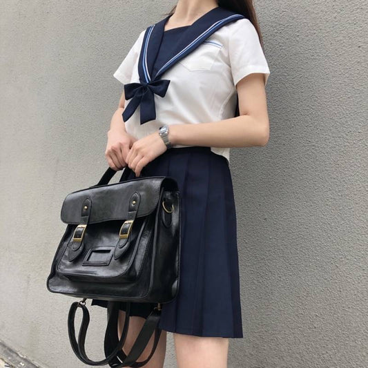 Korean Preppy Style Backpacks - Women Bags & Wallets - Shirts & Tops - 1 - 2024
