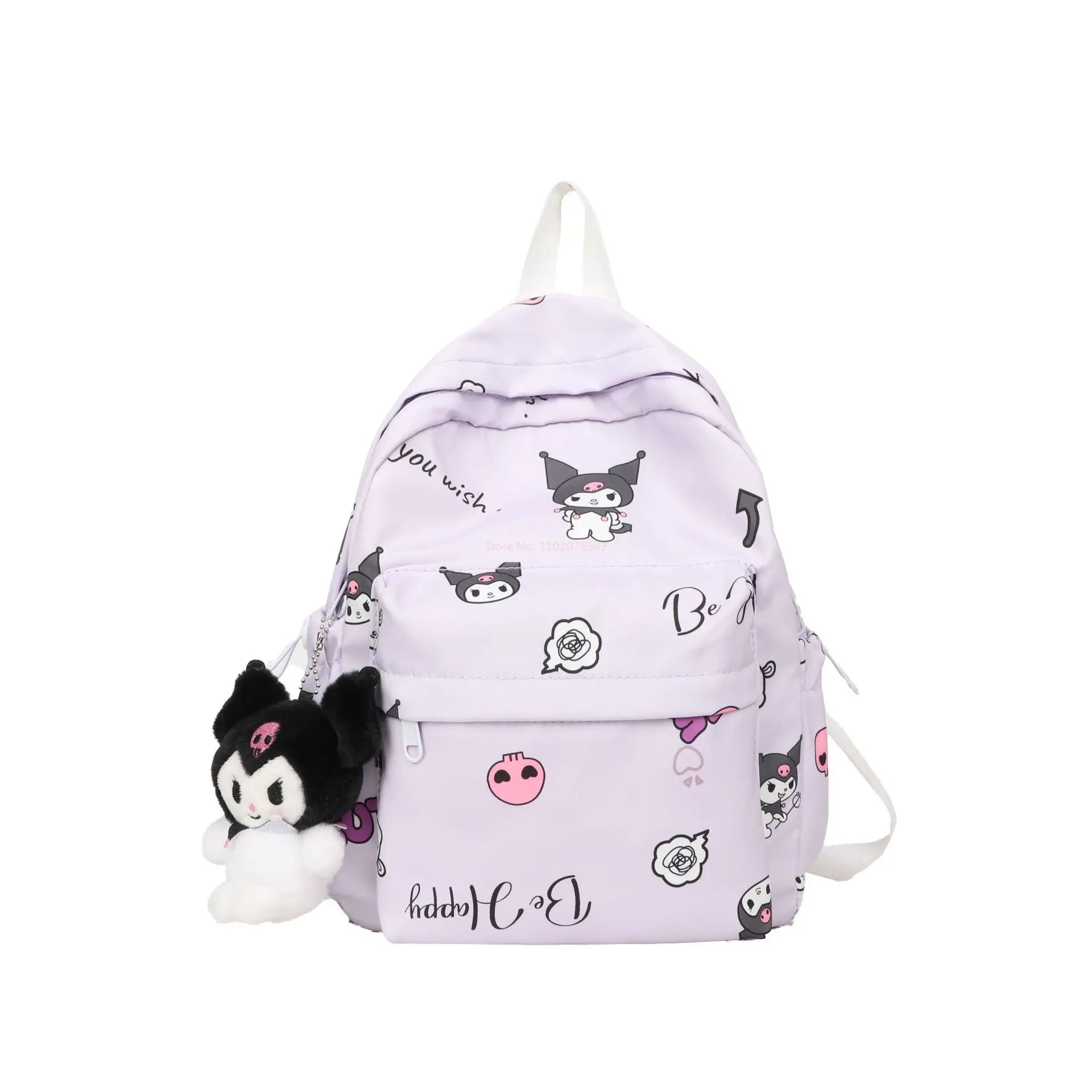 Kuromi Kawaii Purple School Backpack - Women Bags & Wallets - Backpacks - 6 - 2024