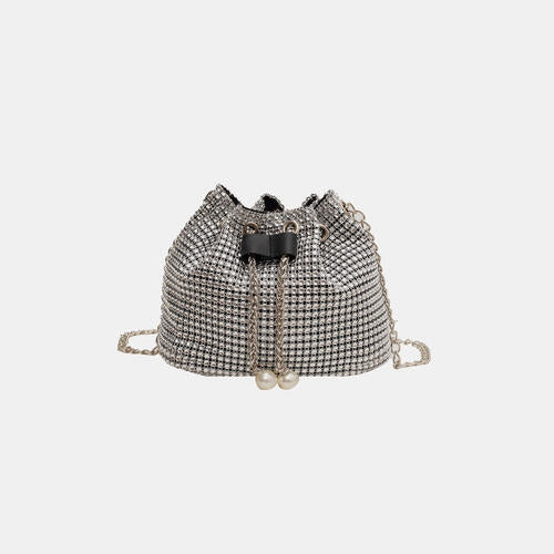 Rhinestone Detail Crossbody Bag - Silver / One Size - Women Bags & Wallets - Handbags - 1 - 2024