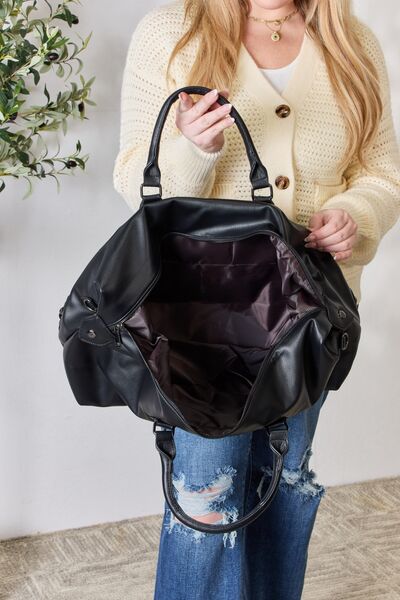 Rivet Detail Patch Handbag - Black / One Size - Women Bags & Wallets - Handbags - 3 - 2024