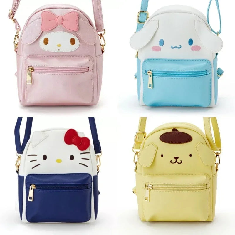 Sanrio Kawaii Hello Kitty & Friends Backpack - Crossbody Schoolbag - Women Bags & Wallets - Backpacks - 1 - 2024
