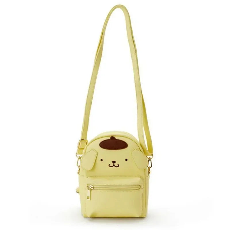 Sanrio Kawaii Hello Kitty & Friends Backpack - Crossbody Schoolbag - Pom Pom Purin - Women Bags & Wallets - Backpacks