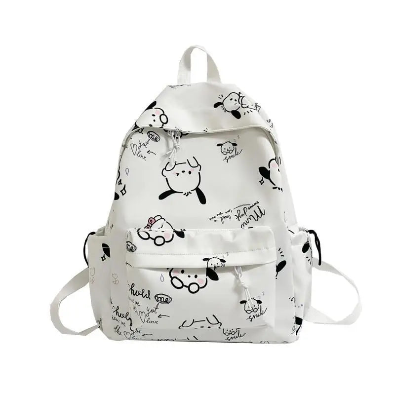 Sanrio Pochacco Nylon Backpack - White - Women Bags & Wallets - Backpacks - 14 - 2024