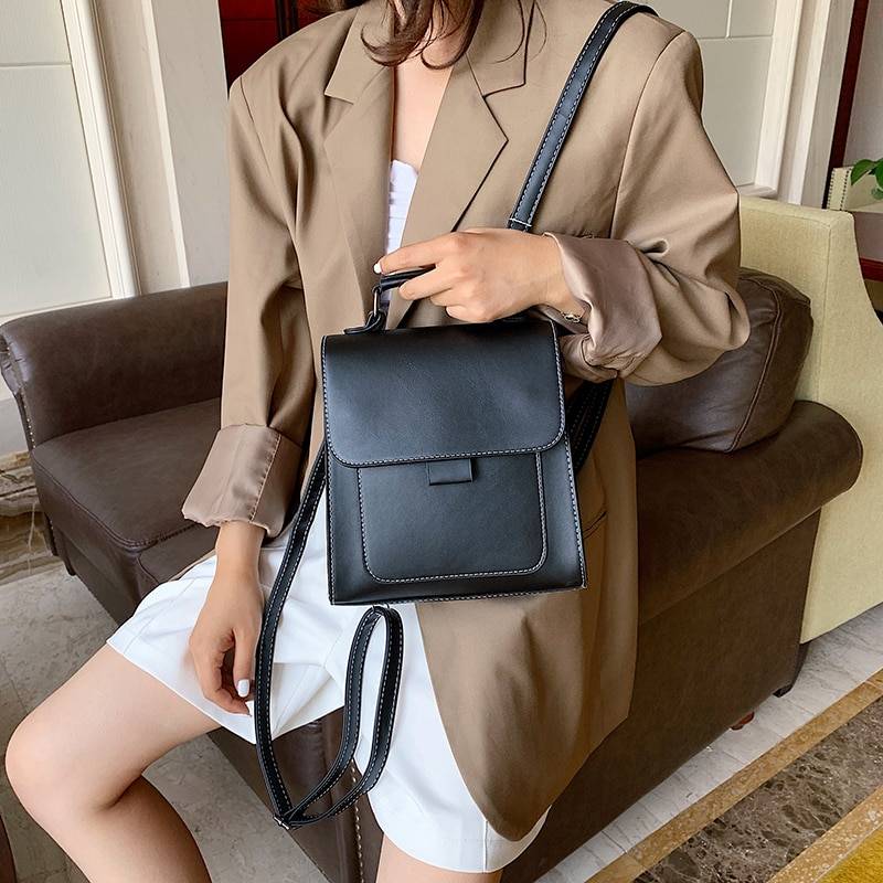 Small Leather Backpack - Women Bags & Wallets - Shirts & Tops - 4 - 2024