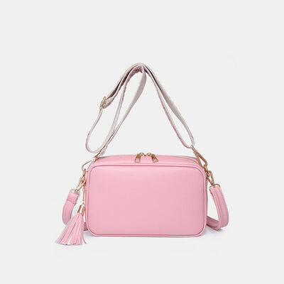 Tassel PU Leather Crossbody Bag - Blush Pink / One Size - Women Bags & Wallets - Handbags - 8 - 2024