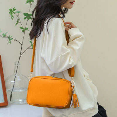 Tassel PU Leather Crossbody Bag - Women Bags & Wallets - Handbags - 5 - 2024