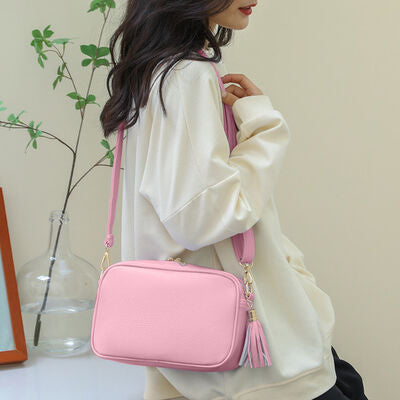 Tassel PU Leather Crossbody Bag - Women Bags & Wallets - Handbags - 9 - 2024