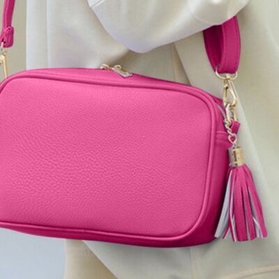 Tassel PU Leather Crossbody Bag - Women Bags & Wallets - Handbags - 3 - 2024