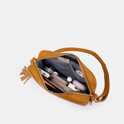 Tassel PU Leather Crossbody Bag - Women Bags & Wallets - Handbags - 7 - 2024