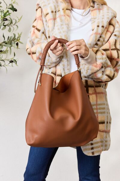 Vegan Leather Handbag with Pouch - Women Bags & Wallets - Handbags - 10 - 2024
