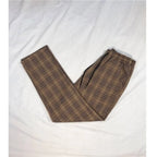 Women Streetwear Plaid Pants - Bottoms - 16